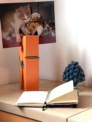 Maxi molletta grande arancio portafoto