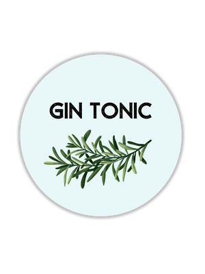 Set sottobicchieri cocktail - Gin Tonic