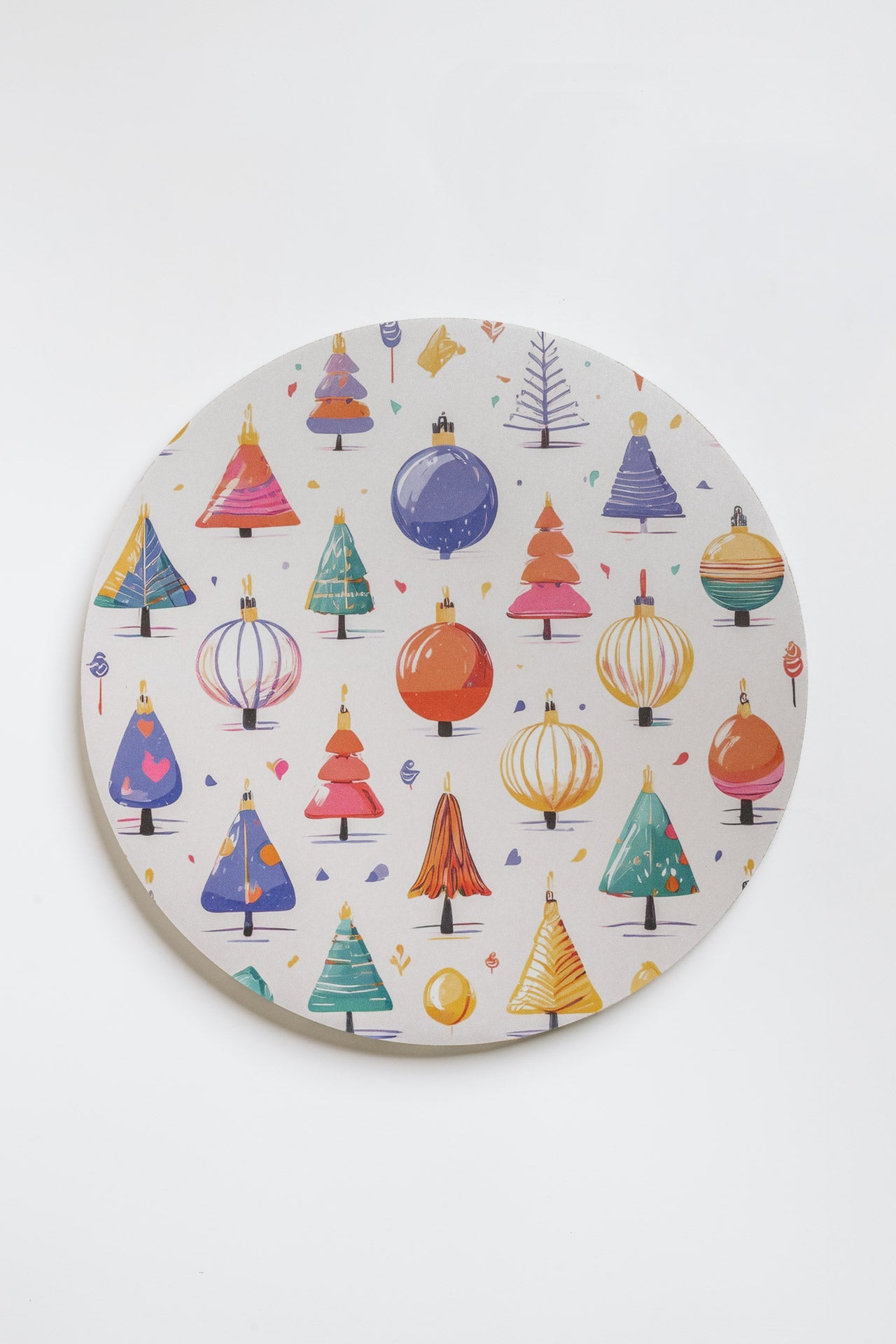 Sottopiatto natalizio colorato