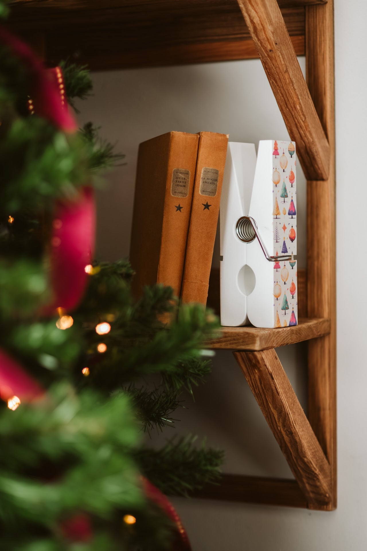 Molletta grande Natale Colorata