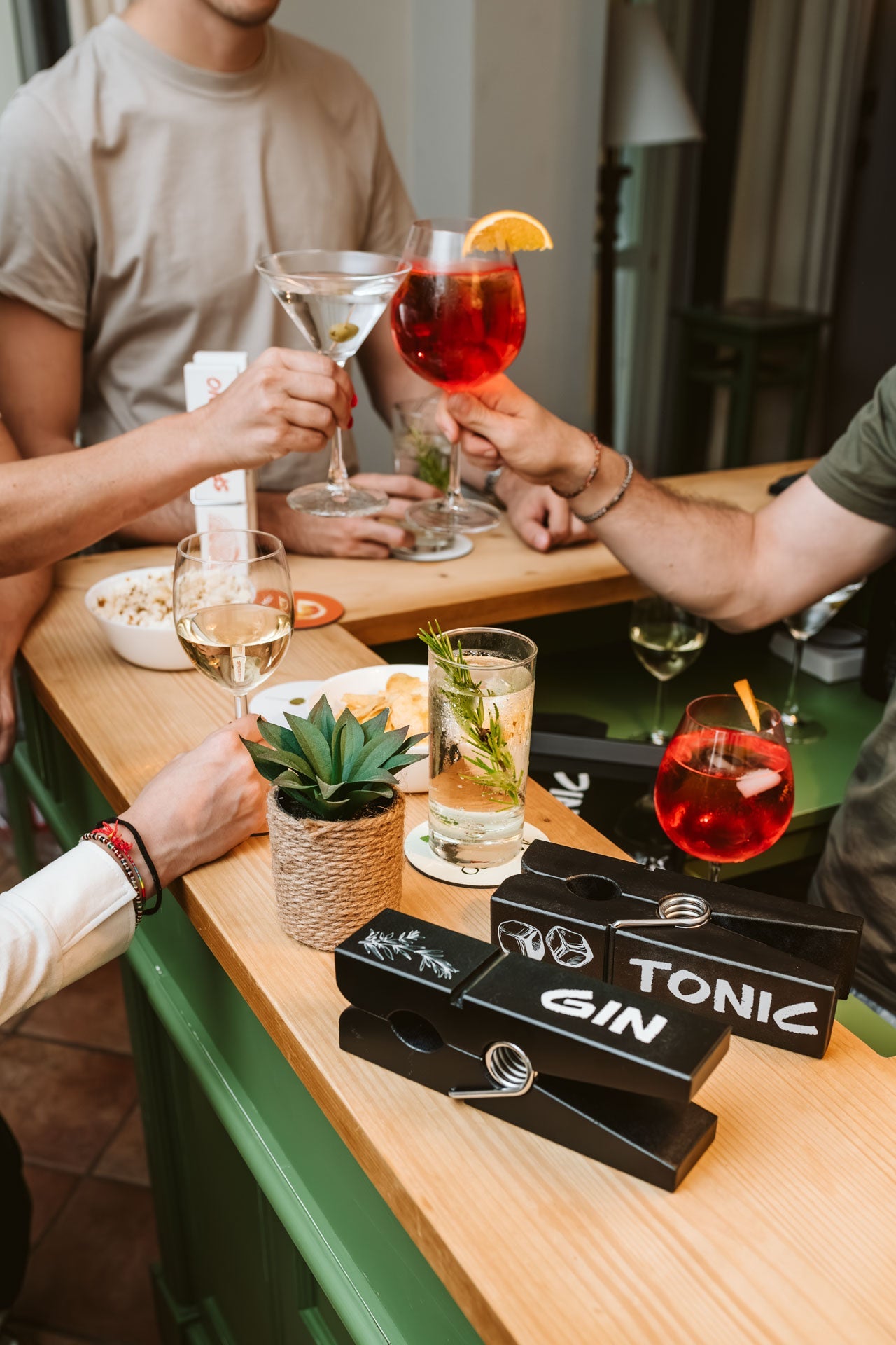 Coppia mollette grandi Gin-Tonic