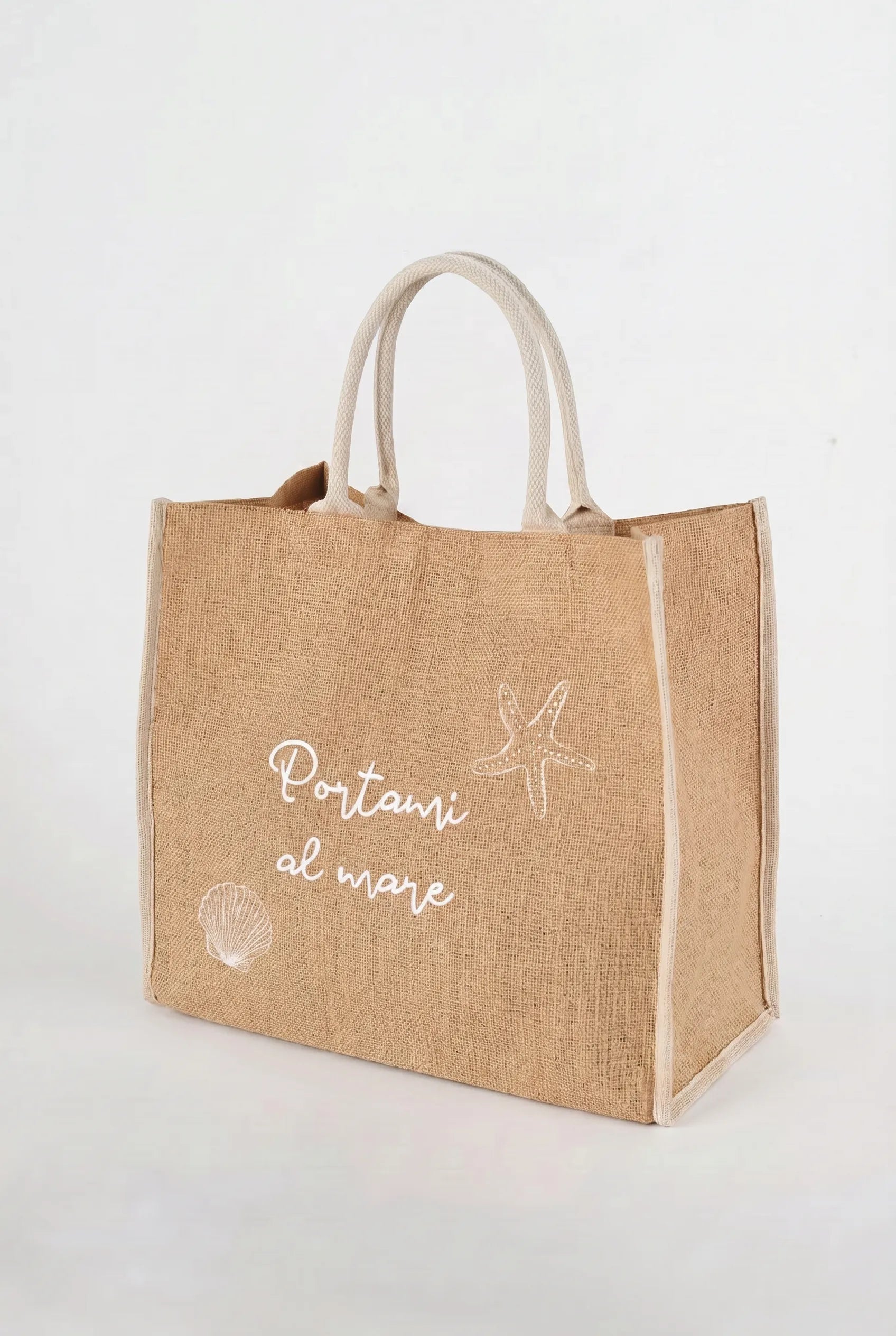 Borsa in Juta Bianca - Portami al Mare