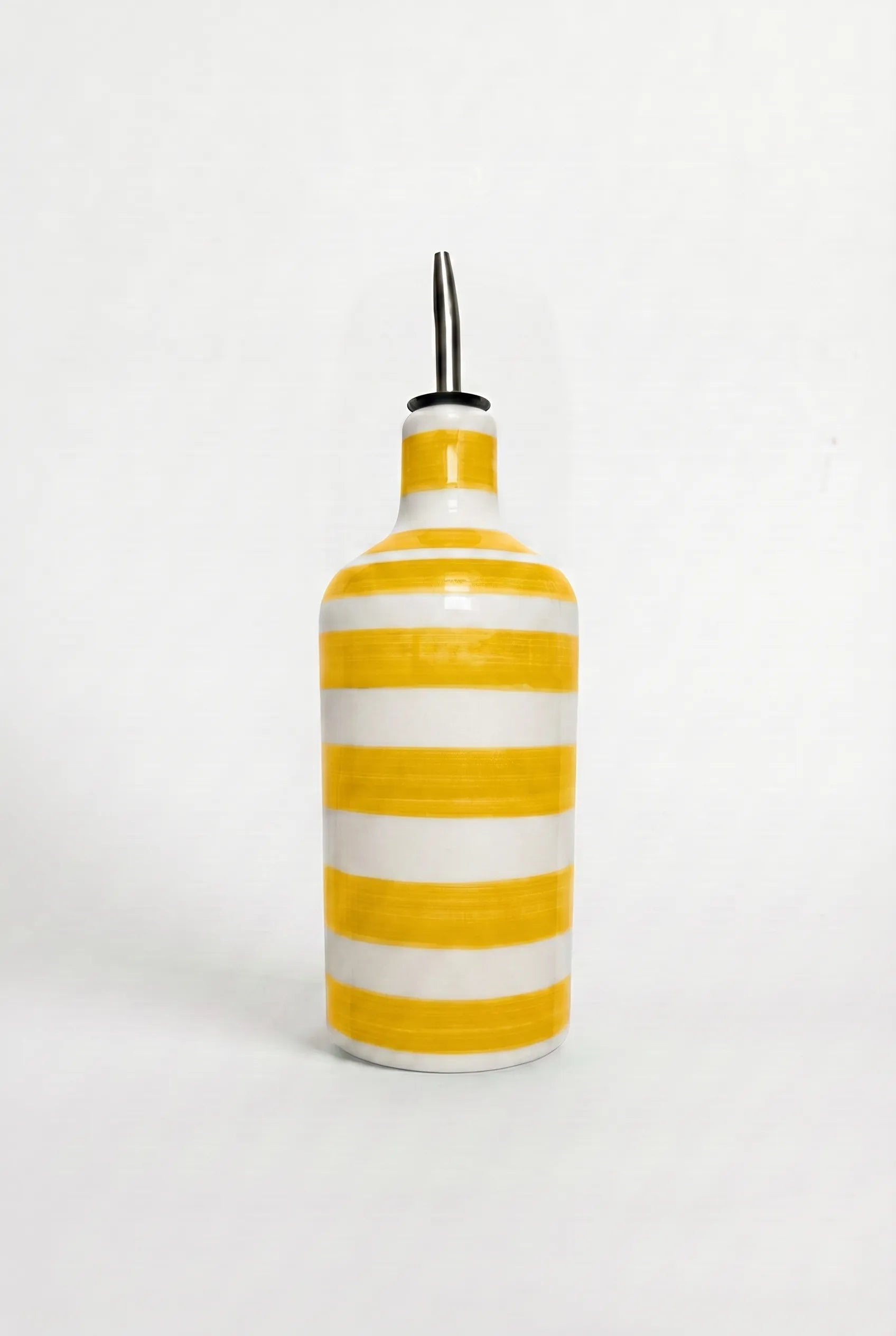 Oliera in Ceramica Righe Gialle - Slow Living, la Tavola in Stile Dolce Vita