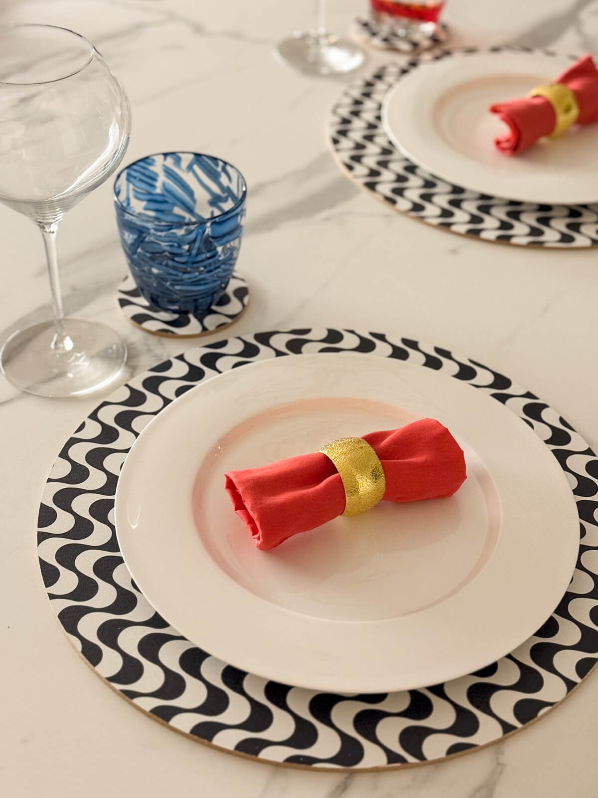 Set sottopiatti + sottobicchieri - Copacabana - mise en place