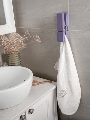 Maxi molletta grande viola appendino