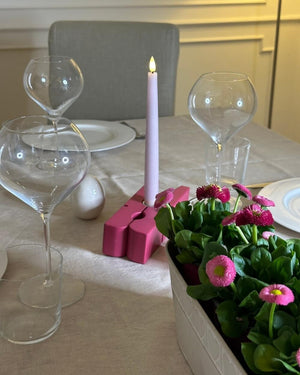 Maxi molletta grande rosa centrotavola