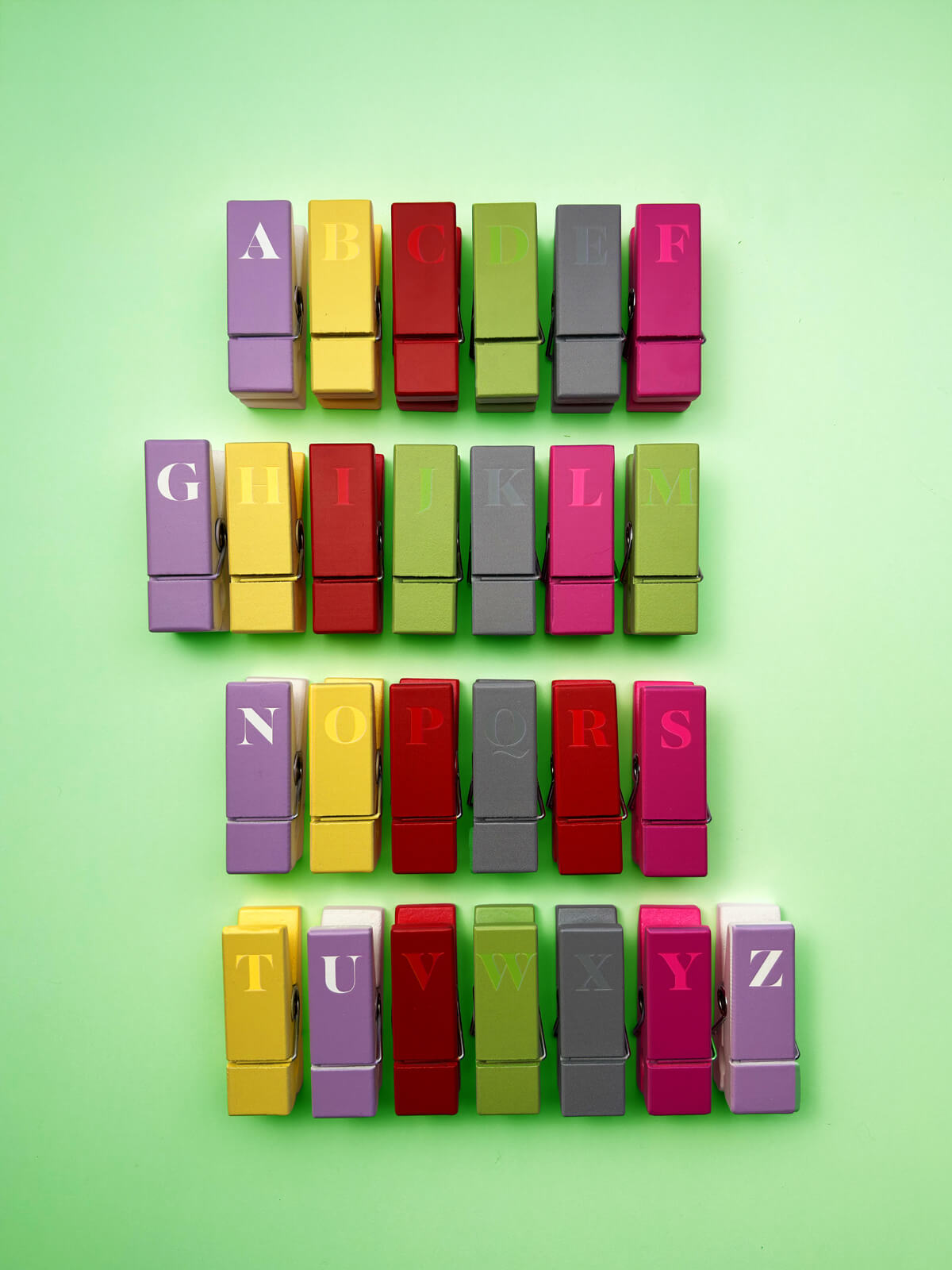 miniclip mollette decorate colorate alfabeto