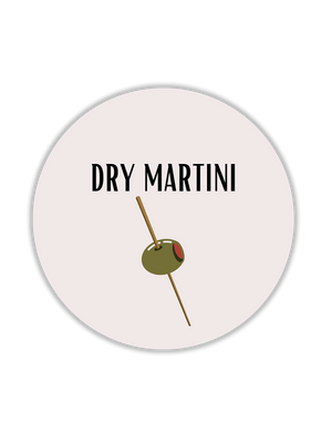 Set sottobicchieri cocktail - Dry Martini