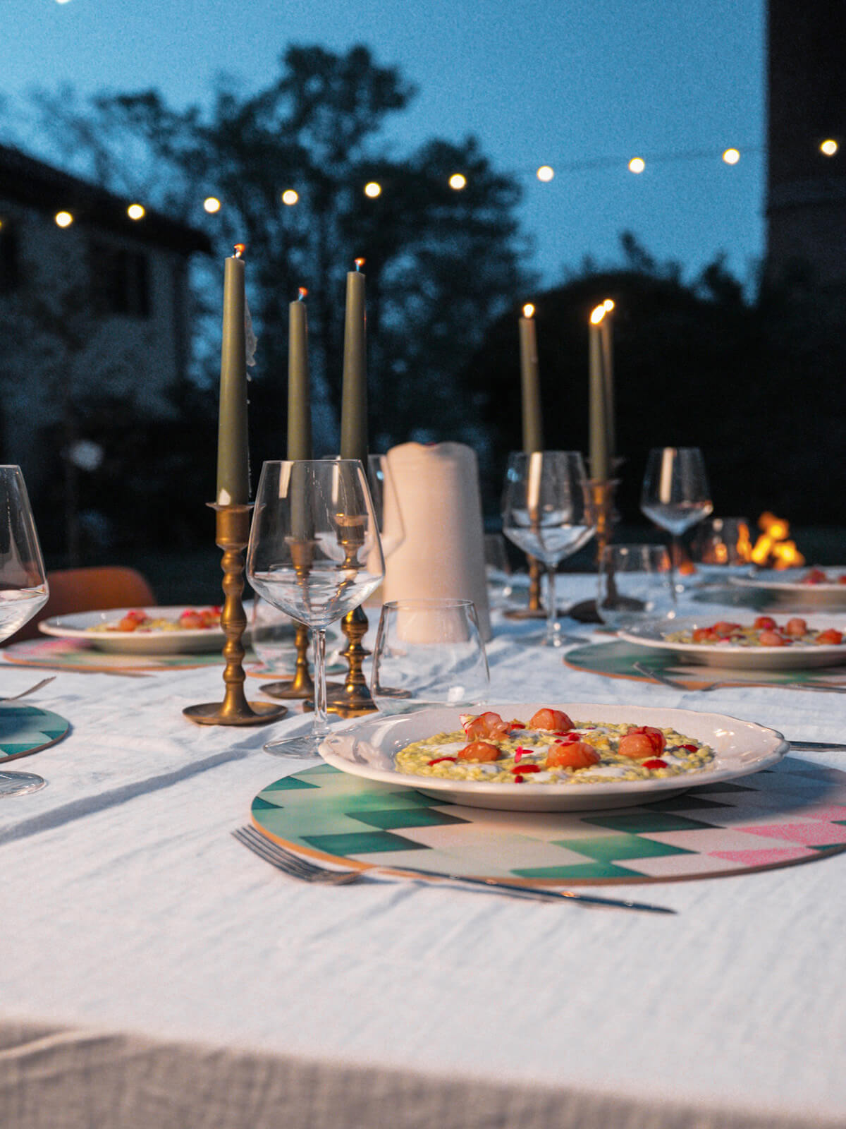 Sottopiatto Rombi Verdi