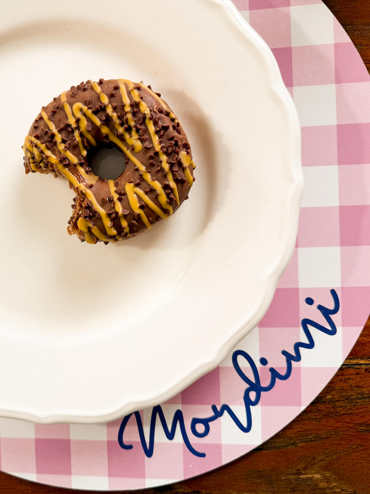 sottopiatto a quadretti mordimi mise en place